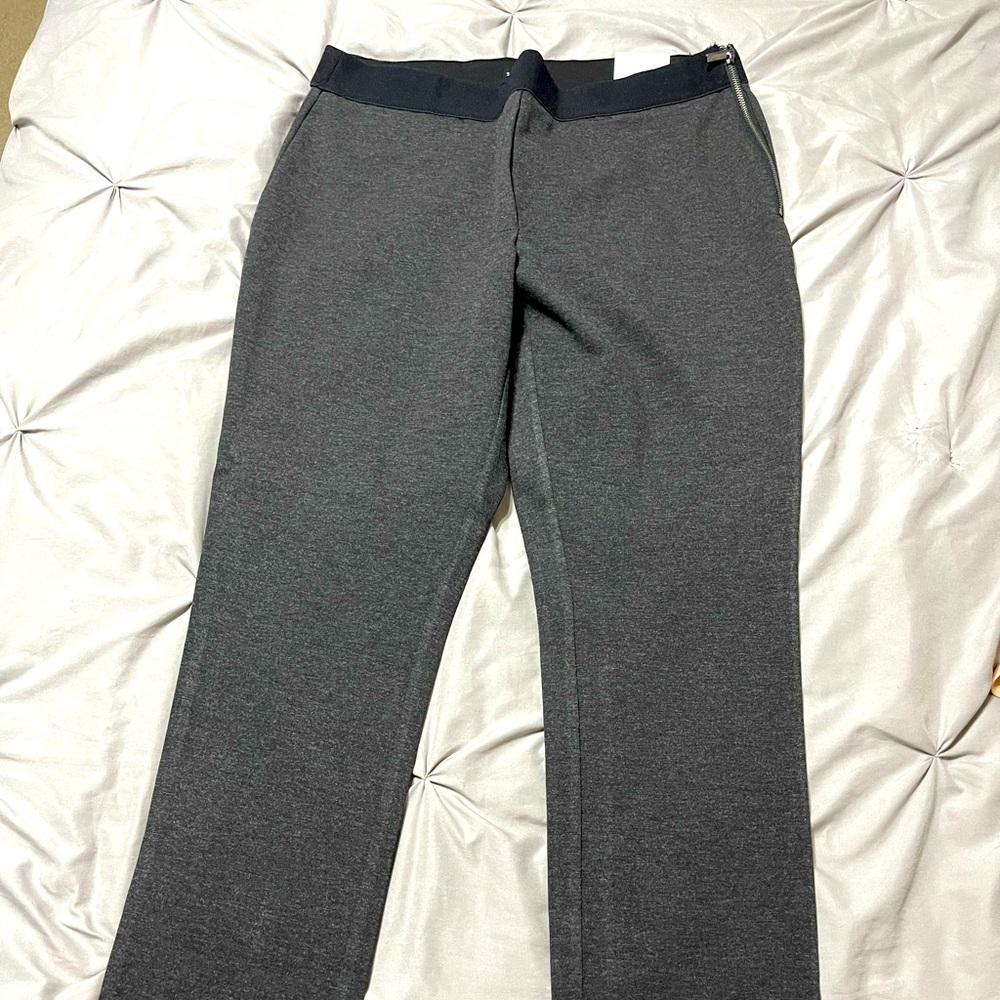 White House Black Market skinny ankle pants in dark coal color.  NWT